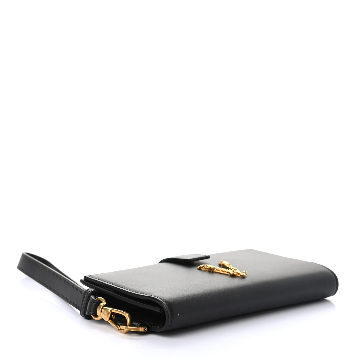 Vitello Virtus Iphone Wristlet Wallet Black