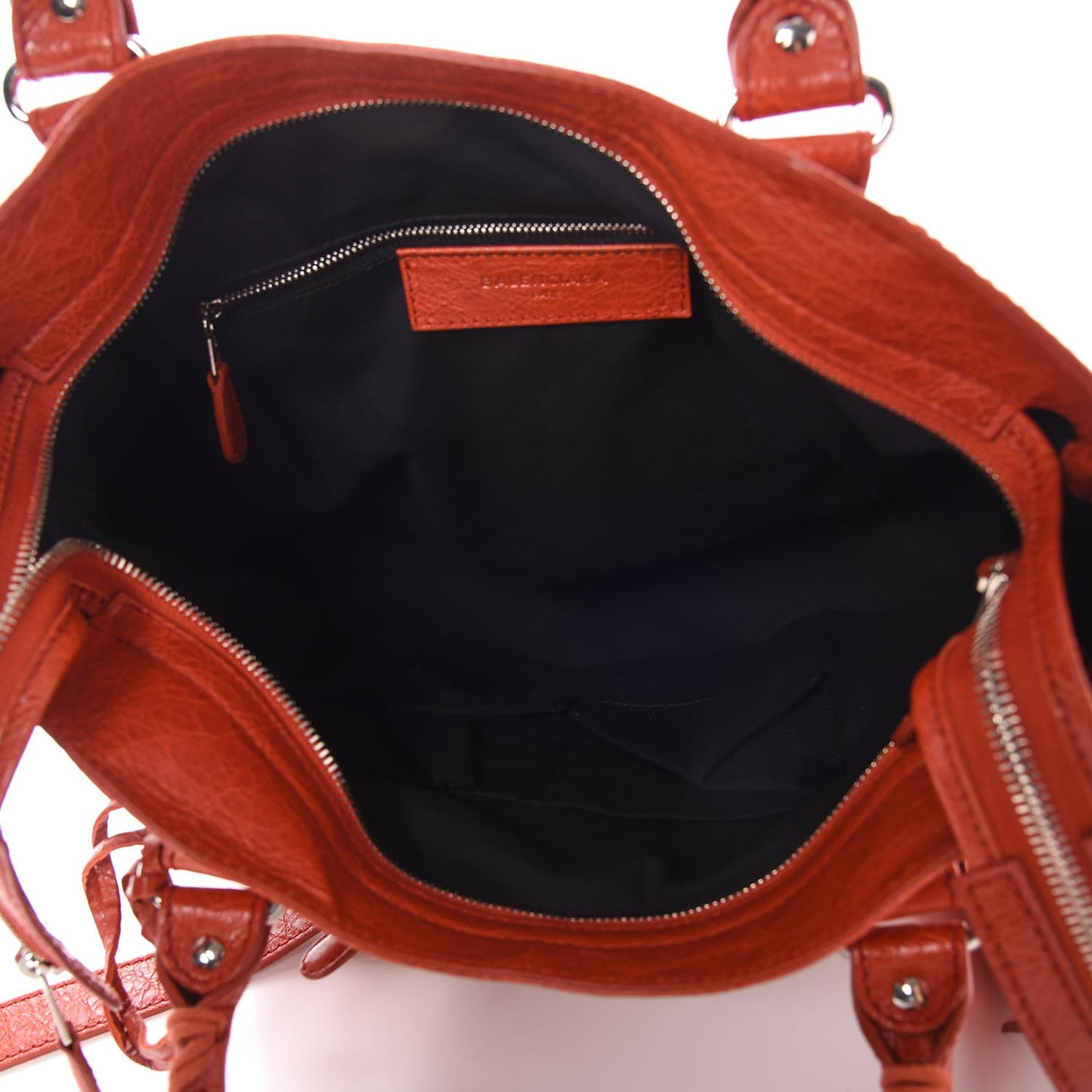 Agneau Giant 12 Silver Hardware Velo Rouge Ambre