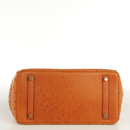 Hermes Ostrich Birkin 30 Gold 13 of 17