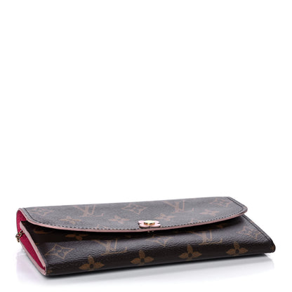 Louis Vuitton Monogram Bloom Flower Emilie Wallet 4 of 14