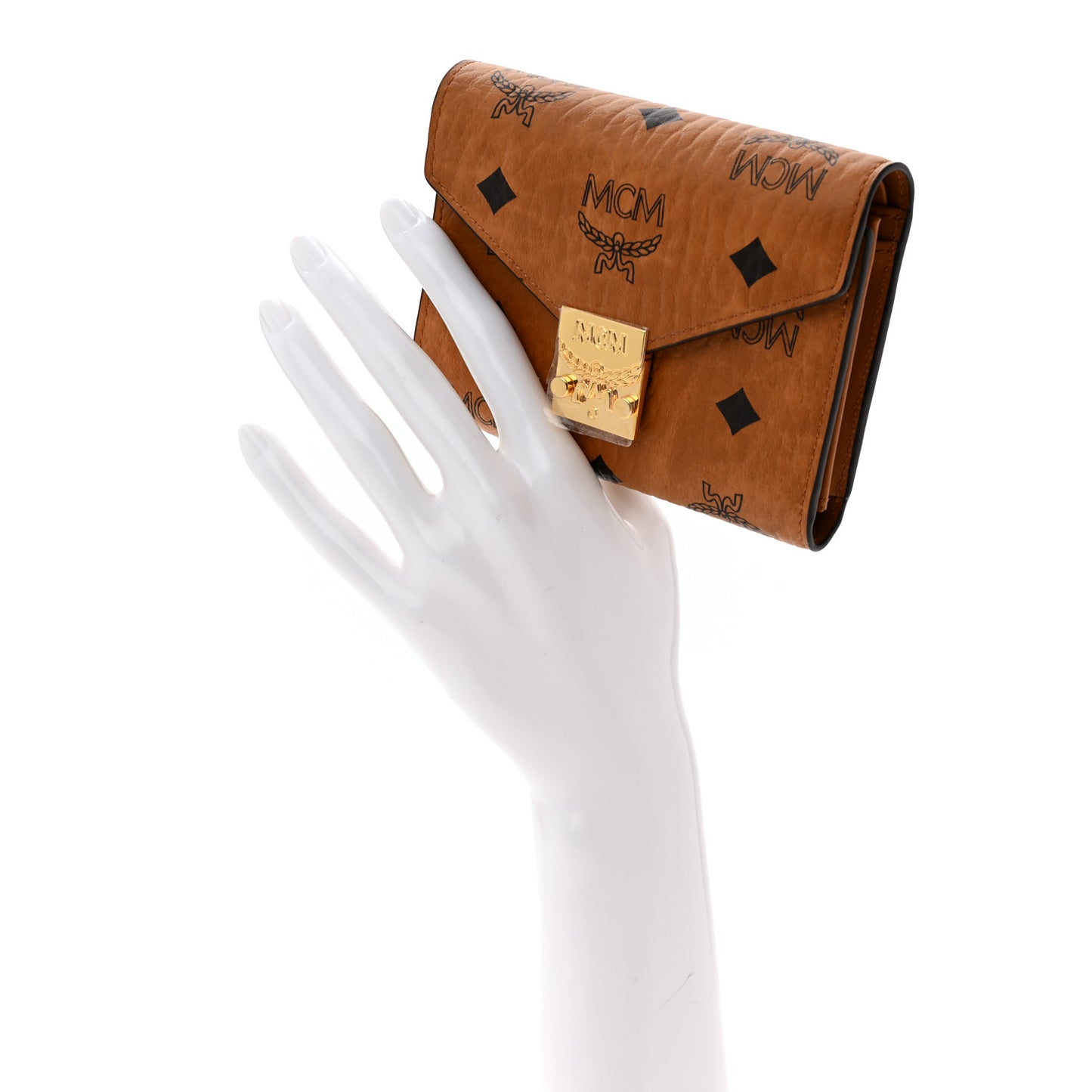 Visetos Trifold Tracy Wallet Cognac