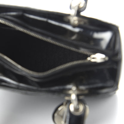 Christian Dior Patent Cannage Medium Lady Dior Black 6 of 11