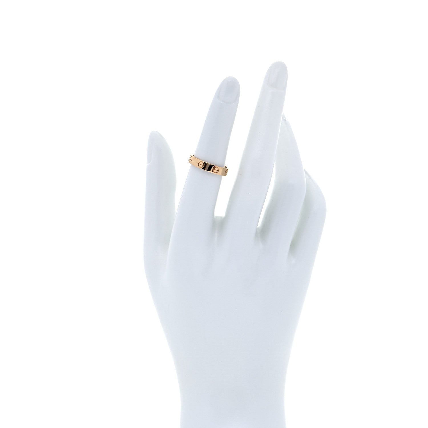 Cartier 18K Yellow Gold 3.5mm LOVE Wedding Band Ring 50 5.5 2 of 7