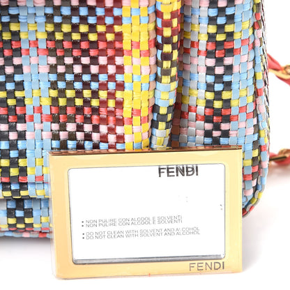 Fendi Nappa Intrecciato Be Baguette Shoulder Bag Multicolor Rosa Ecstasy 8 of 8