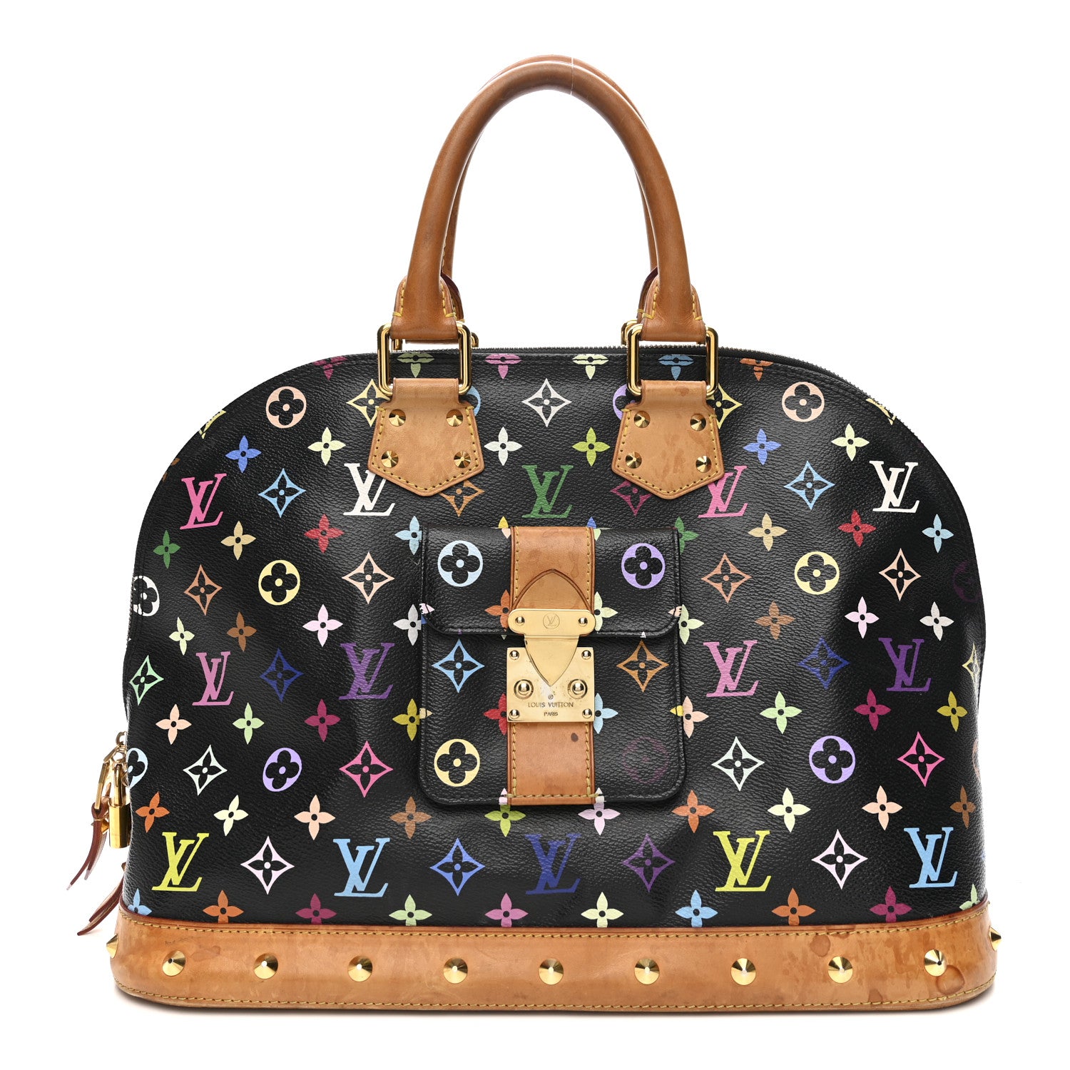 Louis Vuitton Monogram Multicolor Alma GM Black 1 of 16