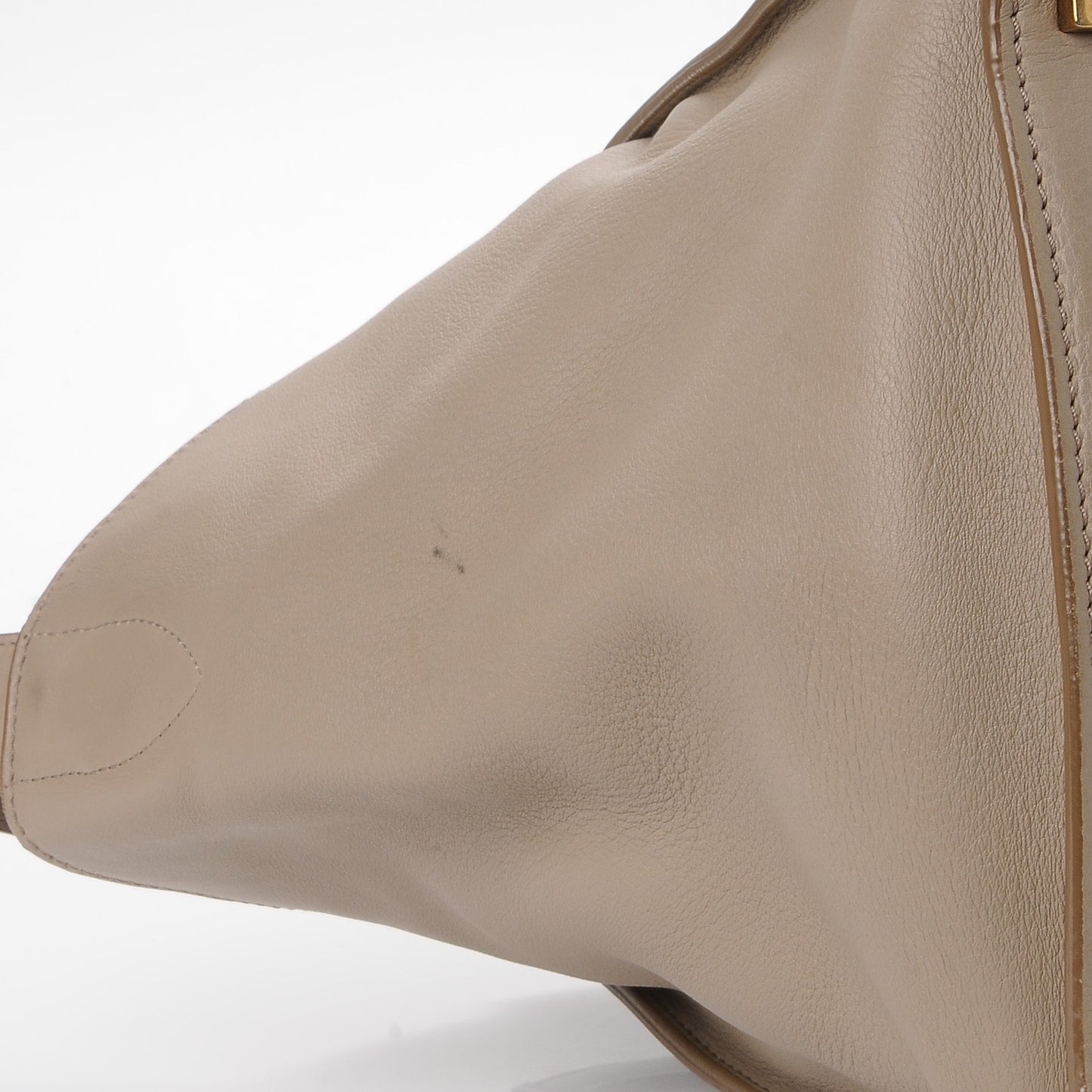 Supple Calfskin Medium Phantom Luggage Beige