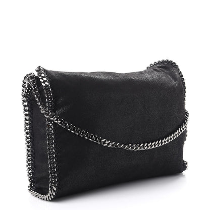 Stella McCartney Shaggy Deer Falabella Fold Over Tote Black 3 of 8