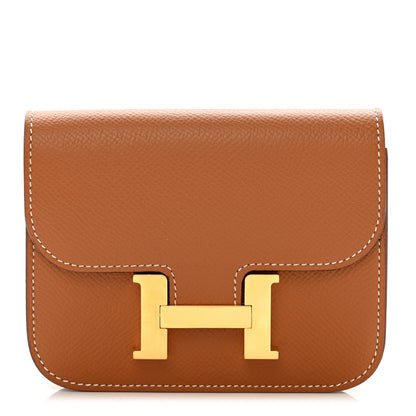 Hermes Epsom Constance Slim Wallet Gold 1 of 10