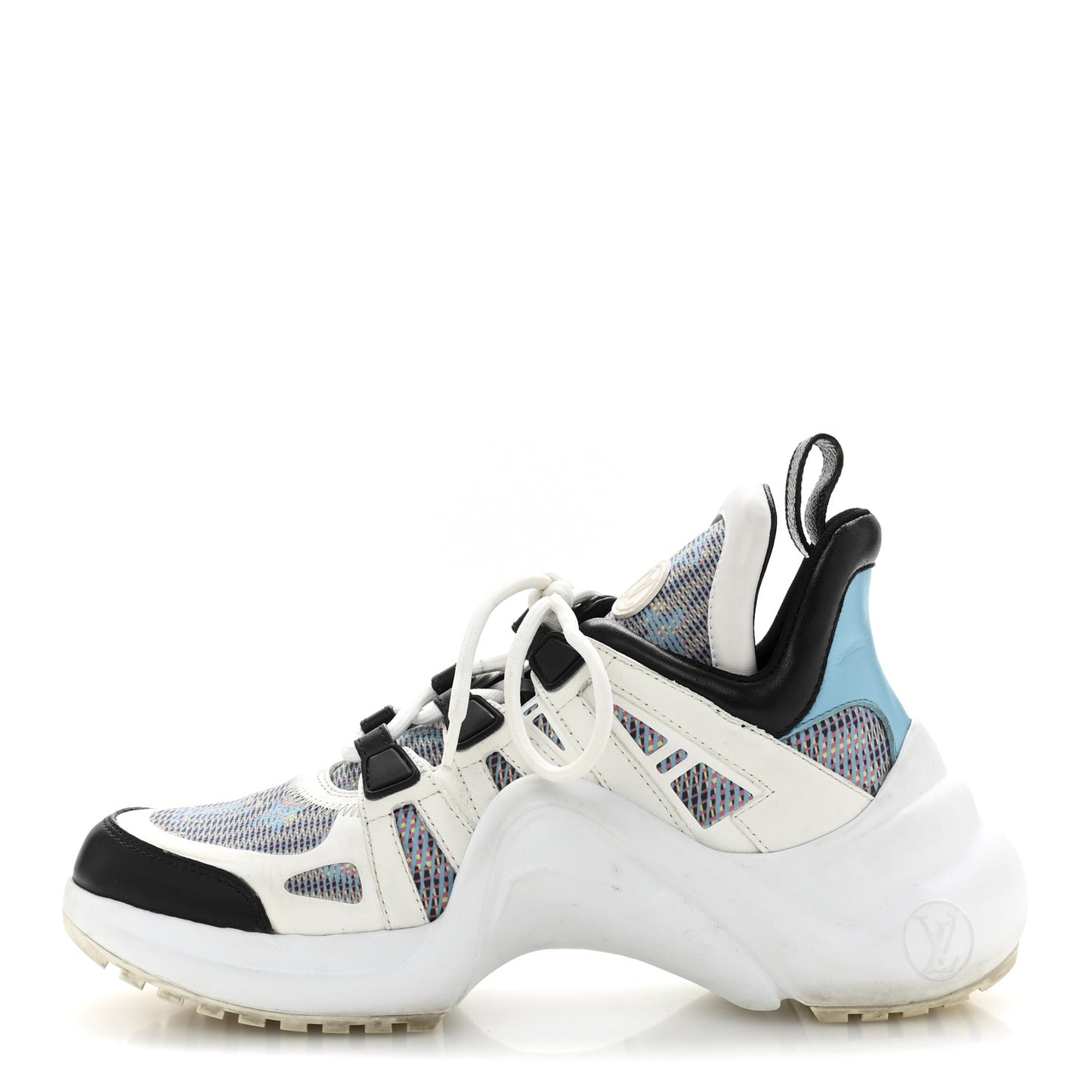 Calfskin Nylon LV Pop Archlight Sneaker 36 Blue