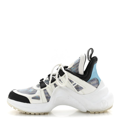 Louis Vuitton Calfskin Nylon LV Pop Archlight Sneaker 36 Blue 1 of 12