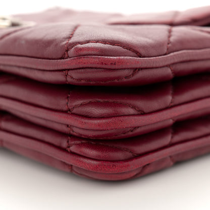 Chanel Lambskin Quilted Accordion Flap Burgundy 11 of 16