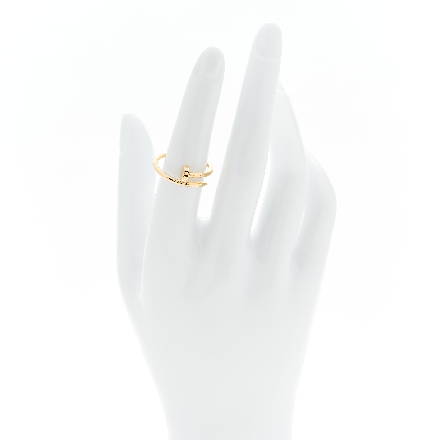 Cartier 18K Yellow Gold Small Juste Un Clou Ring 53 6.5 2 of 5