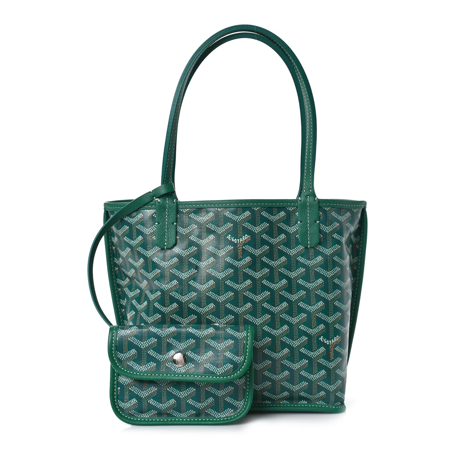 Goyardine Reversible Mini Anjou Green