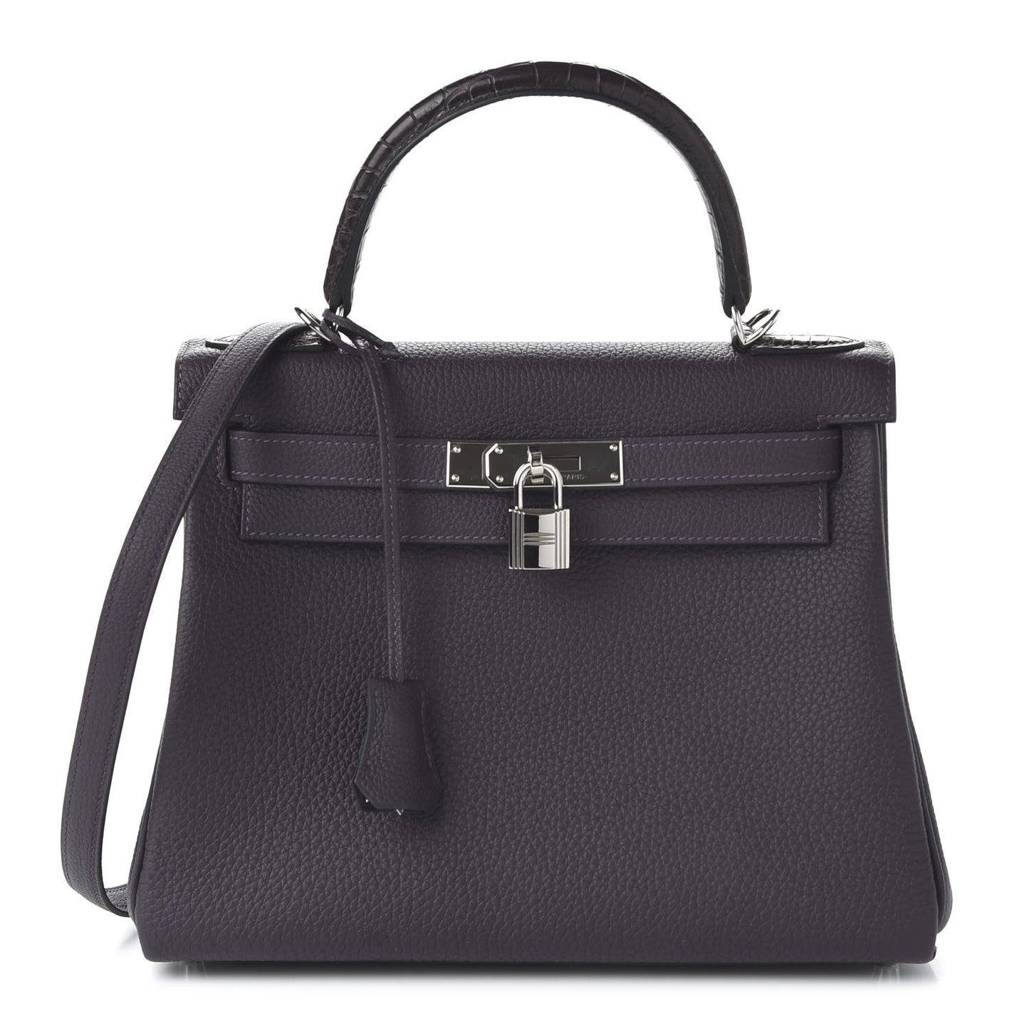 Togo Matte Alligator Kelly Retourne Touch 28 Raisin Prunoir