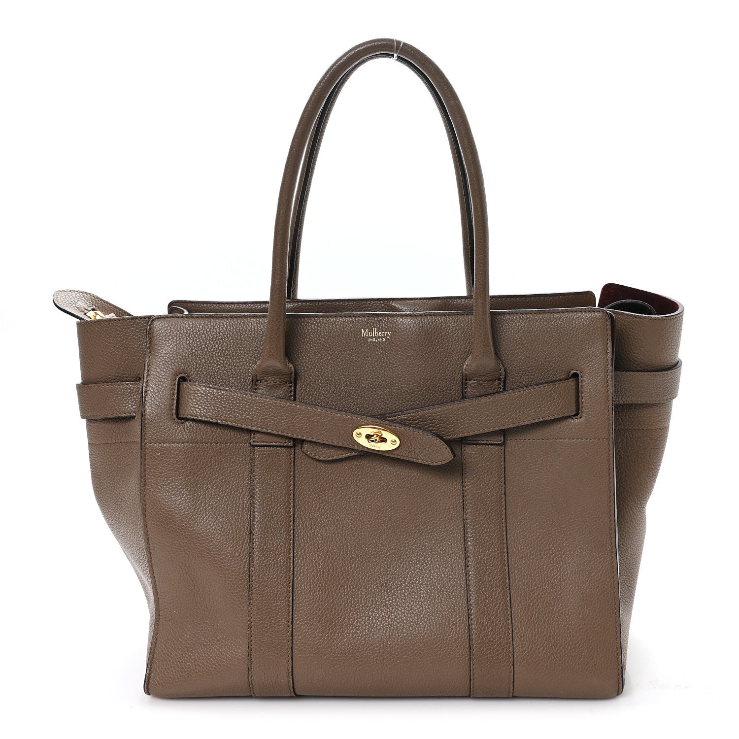 Mulberry Classic Grain Zipped Bayswater Clay 1 of 10