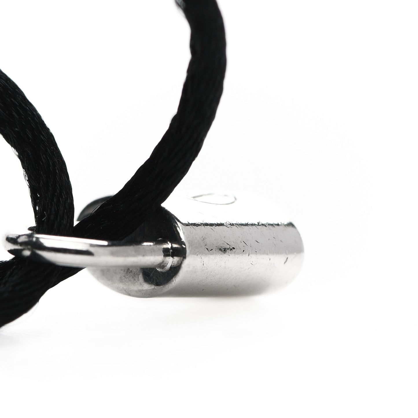 X UNICEF Sterling Silver Lockit Bracelet Black