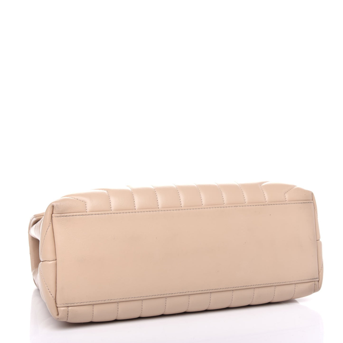 Calfskin Y Quilted Monogram Medium Loulou Chain Satchel Nude Powder