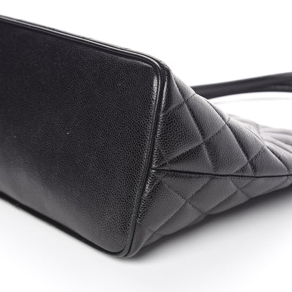 Chanel Caviar Quilted Medallion Tote Black 6 of 10