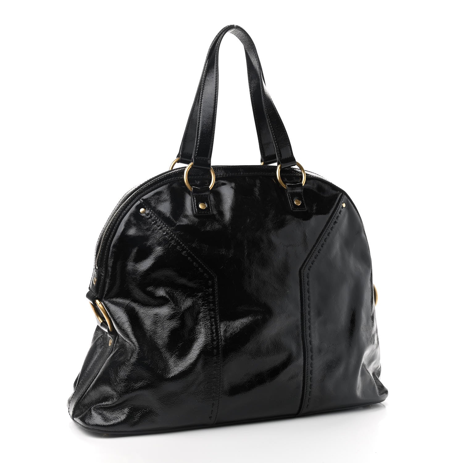 Saint Laurent Patent Oversized Muse Black 3 of 10