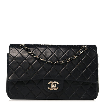 Chanel Lambskin Quilted Medium Double Flap Black 1 of 10