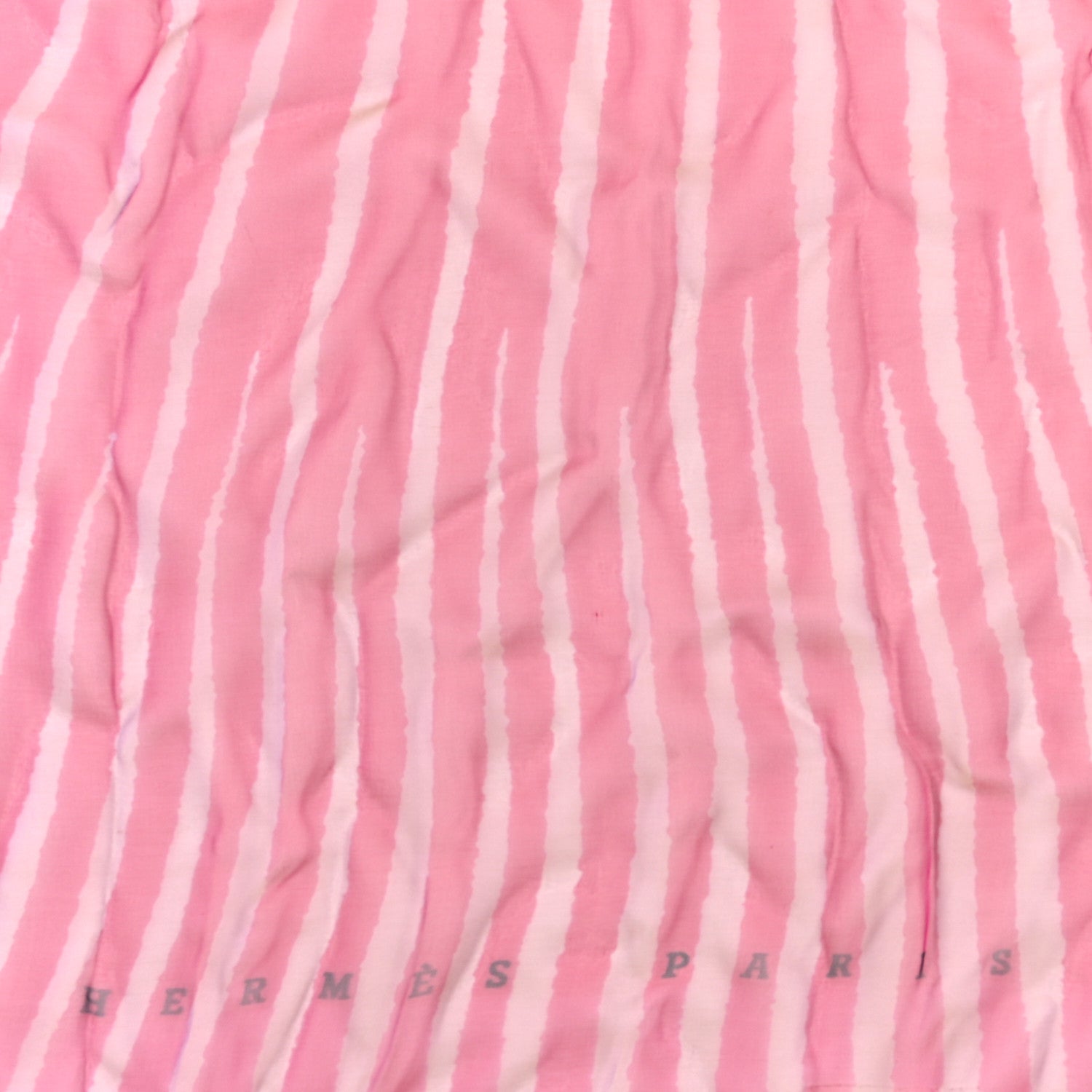 Hermes Silk Mousseline Striped Poncho 3 of 3