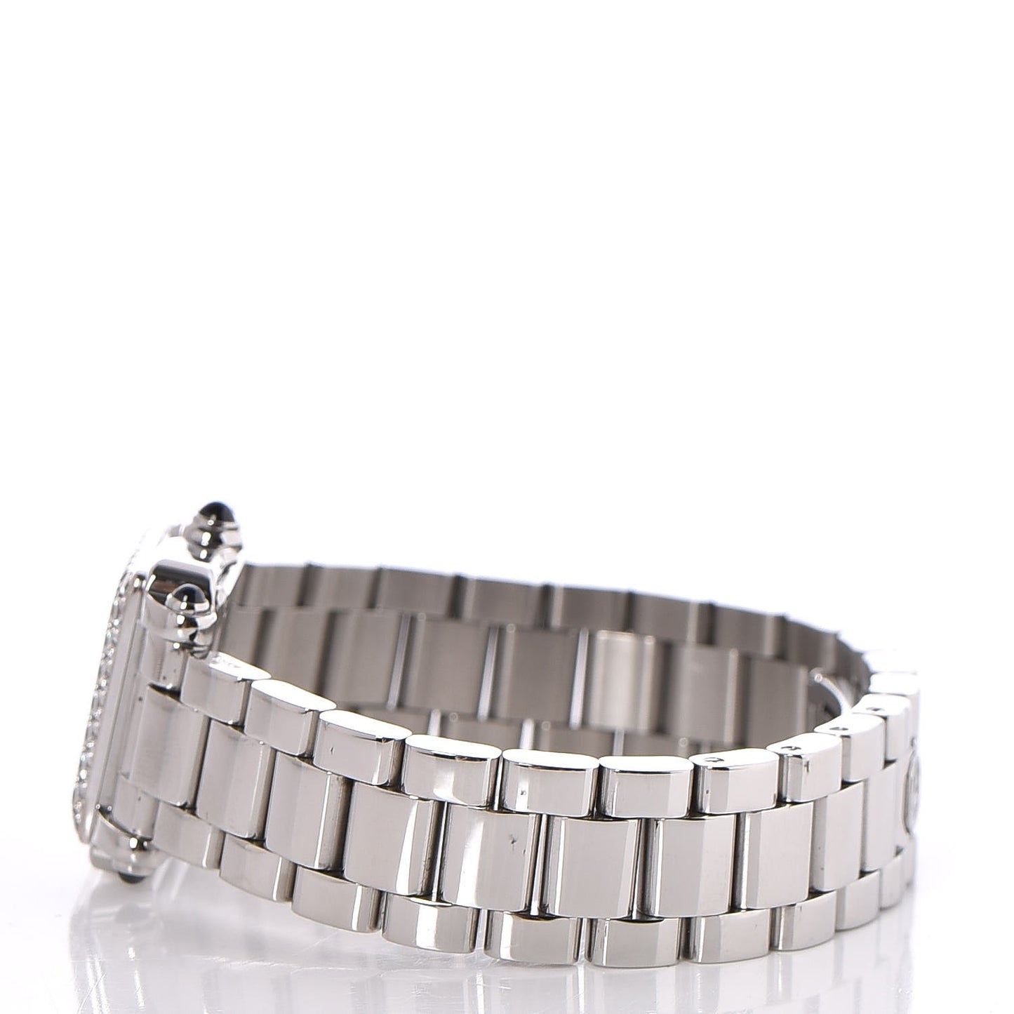 Stainless Steel Diamond Bezel Mother of Pearl 23mm Happy Sport Quartz Watch
