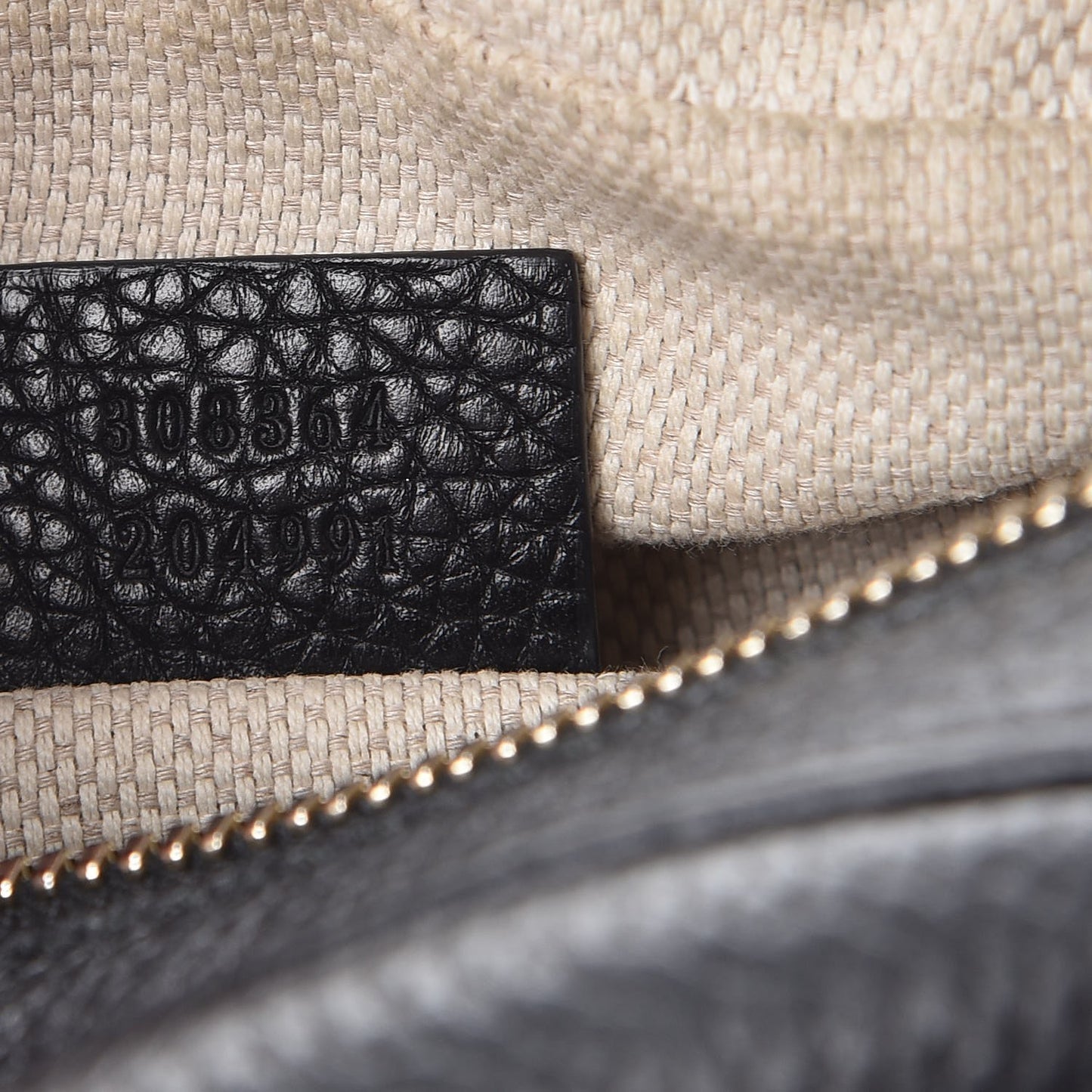 Pebbled Calfskin Small Soho Disco Bag Black