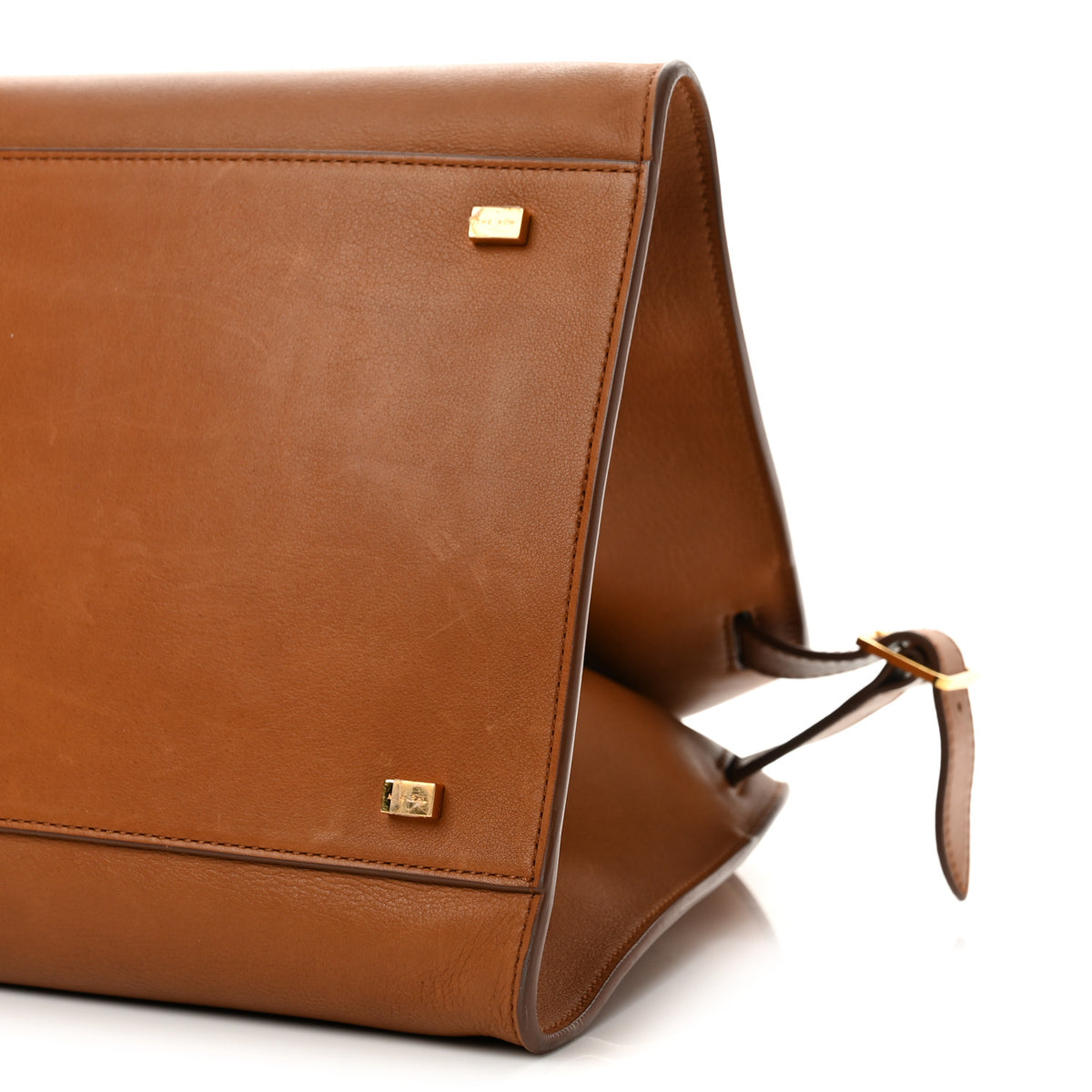 Polished Saddle Calfskin Soft Margaux 15 Cuir
