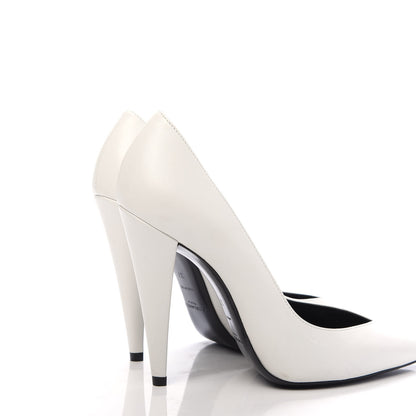 Saint Laurent Nappa Era Pumps 37 White 4 of 11