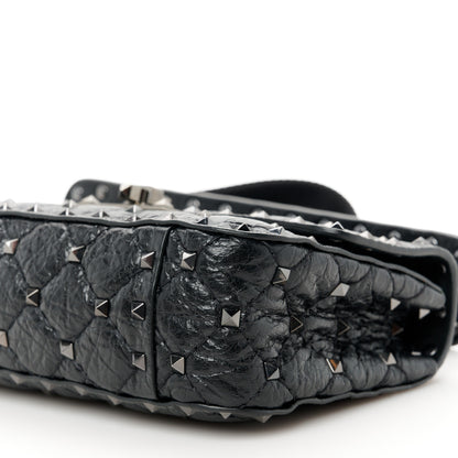 Valentino Garavani Lambskin Small Rockstud Spike Shoulder Bag Black 10 of 10