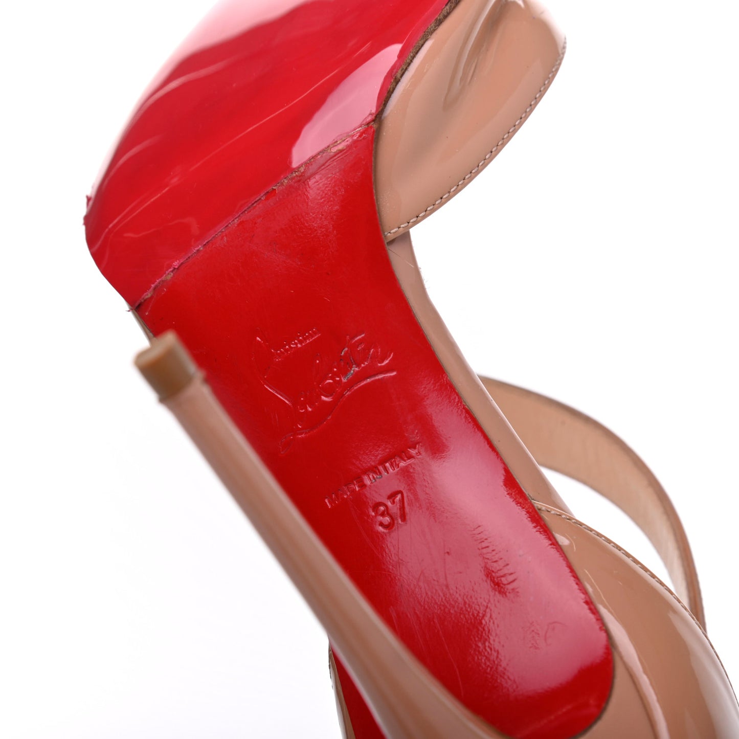 Patent Jumping Cross 85 Pumps 37 Nude