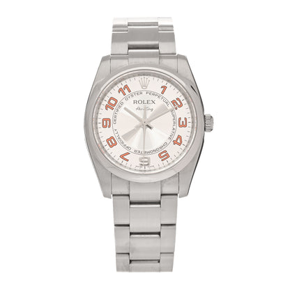 Rolex Stainless Steel 34mm Air-King Oyster Perpetual Watch Concentric White 114200 1 of 5