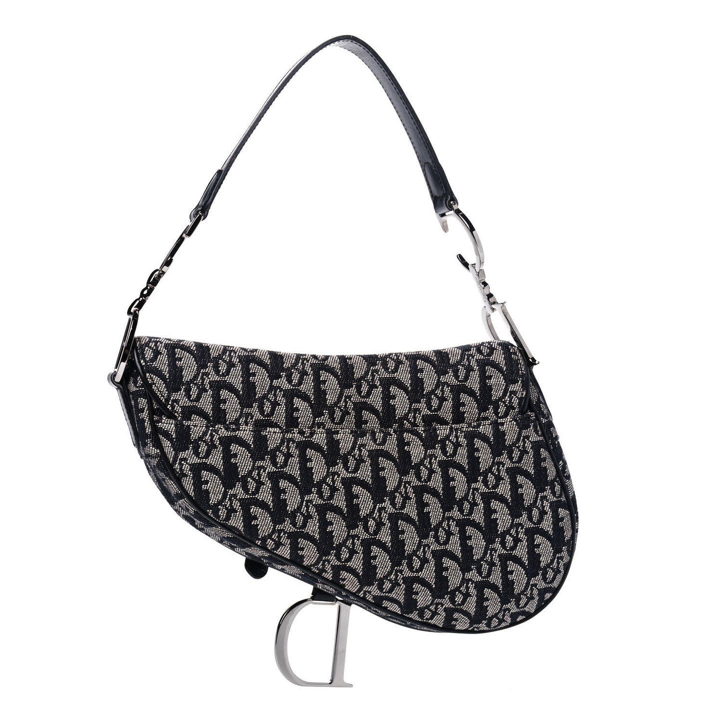 Monogram Saddle Bag Black