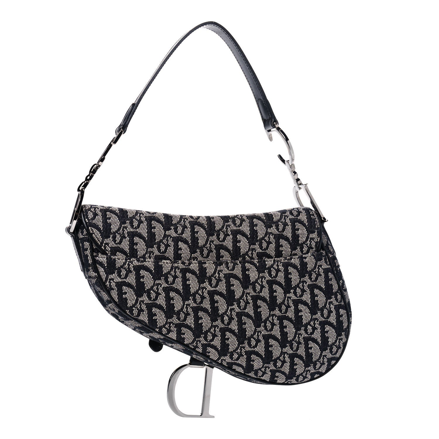 Christian Dior Monogram Saddle Bag Black 2 of 6