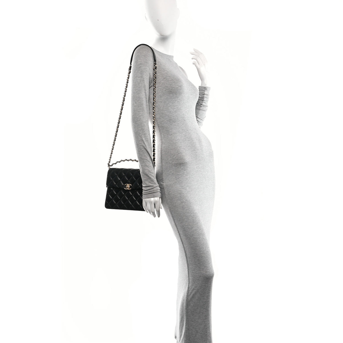 Chanel Caviar Quilted 31 Rue Cambon Top Handle Flap Black 2 of 11