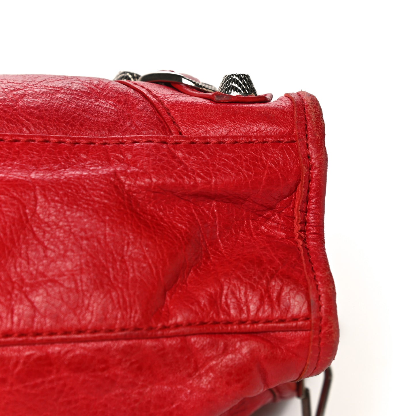 Agneau Giant 12 Silver Hardware Mini City Rouge Cardinal