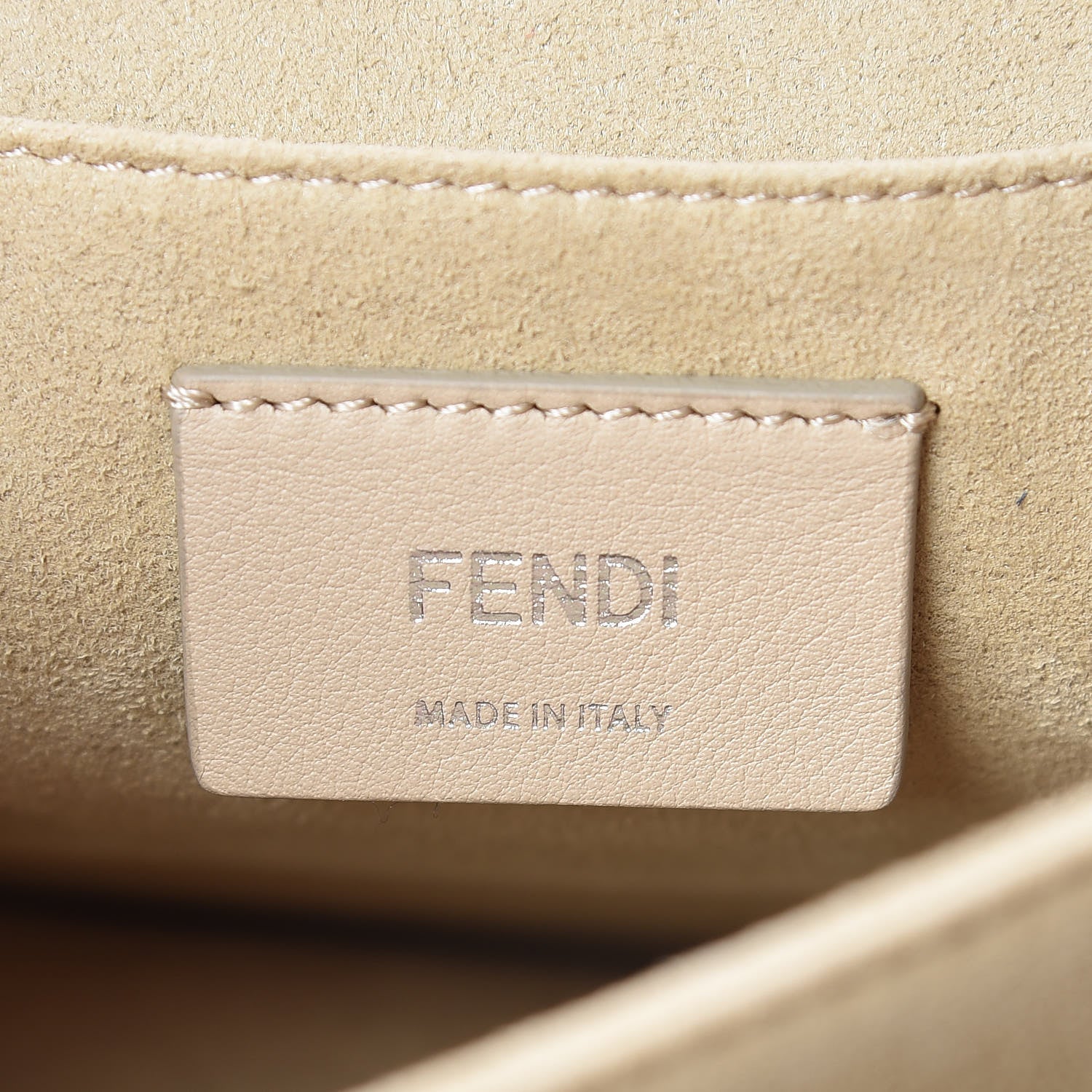 Fendi Vitello Liberty Japanese Blossom Scalloped Studded Grommet Kan I Shoulder Bag Nebula Multicolor 9 of 10