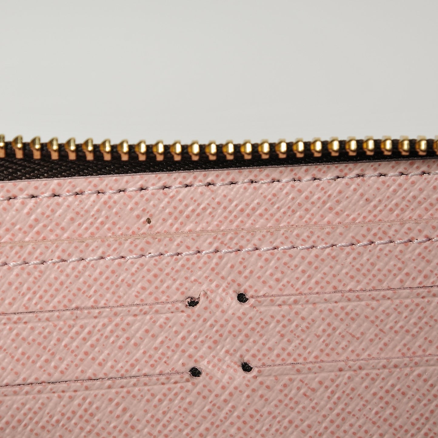 Monogram Clemence Wallet Rose Ballerine