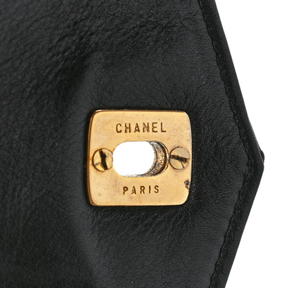 Chanel Calfskin Quilted Flap Waist Belt Bag 70 28 Black 7 of 14
