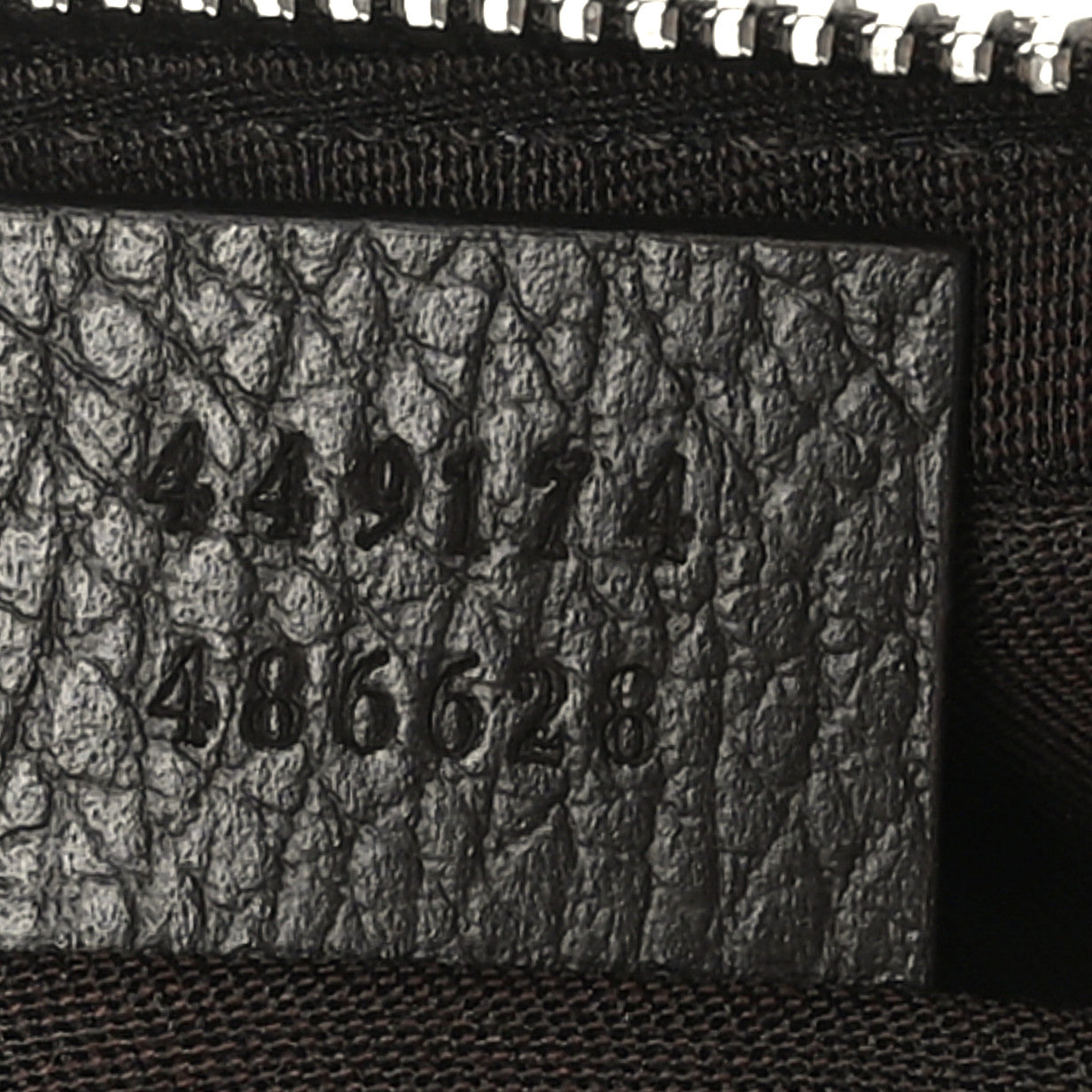 Gucci Monogram Dollar Calfskin Belt Bag Beige Ebony Testa di Moro Marrone Scuro 7 of 9