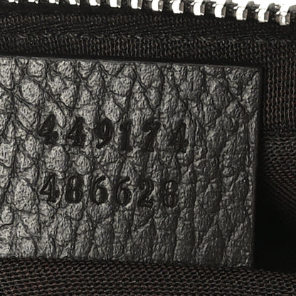 Gucci Monogram Dollar Calfskin Belt Bag Beige Ebony Testa di Moro Marrone Scuro 7 of 9