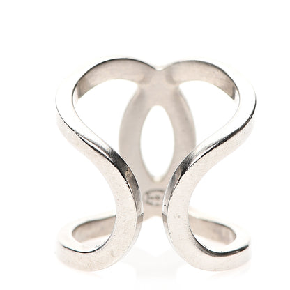 Chanel Metal CC Ring 6.25 Silver 3 of 5