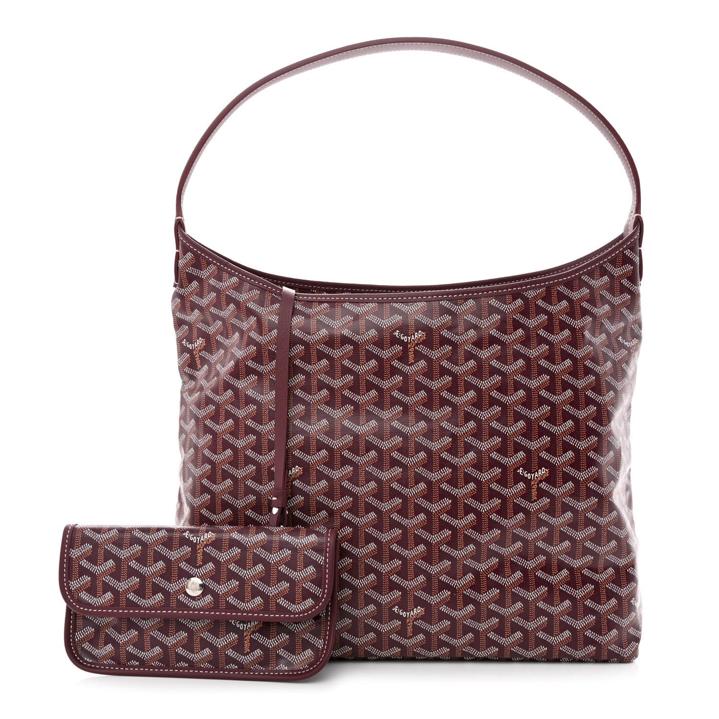 Goyardine Boheme Hobo Burgundy