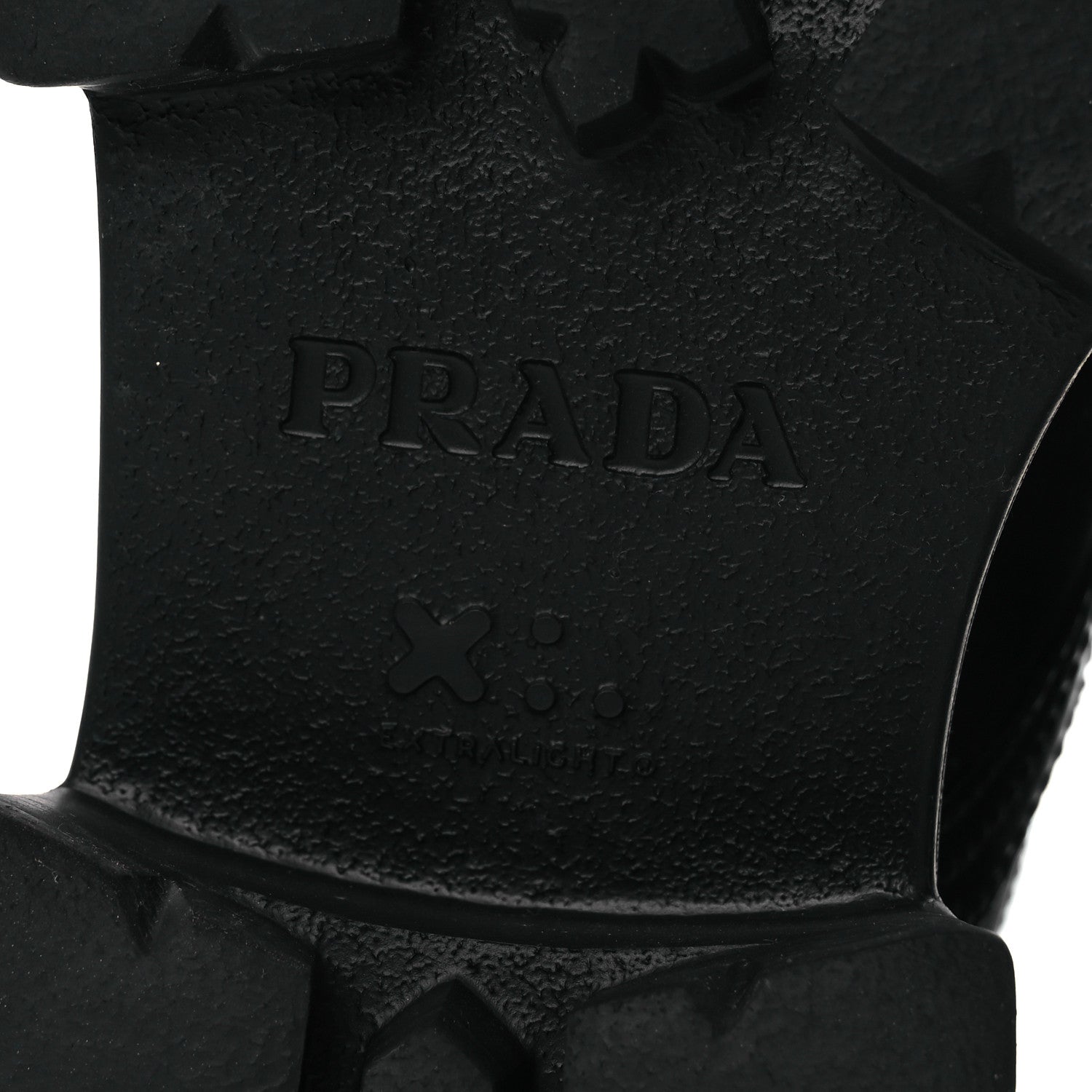 Prada Spazzolato Rois Nylon Metal Triangle Logo Monolith Pouch Pocket 55mm Boots 39.5 Black 8 of 15