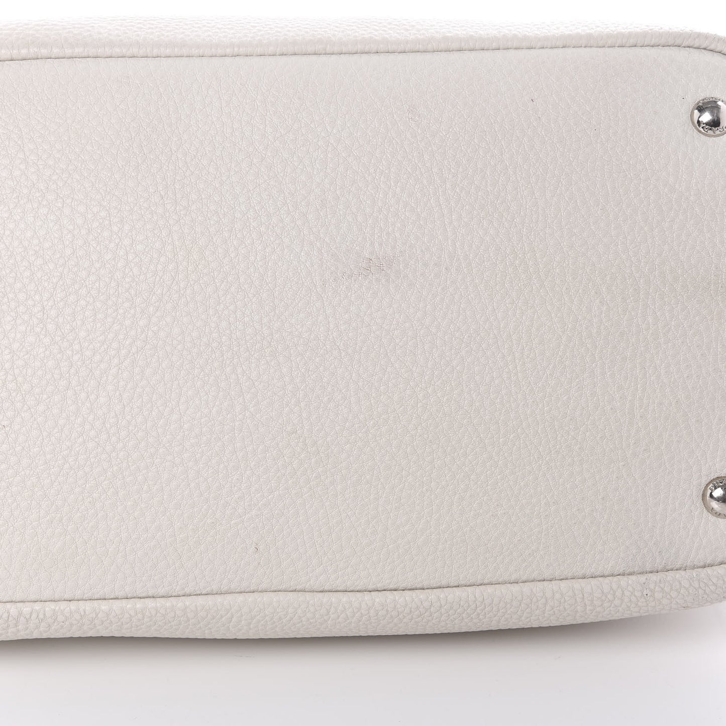 Vitello Daino Top Handle Tote Bianco