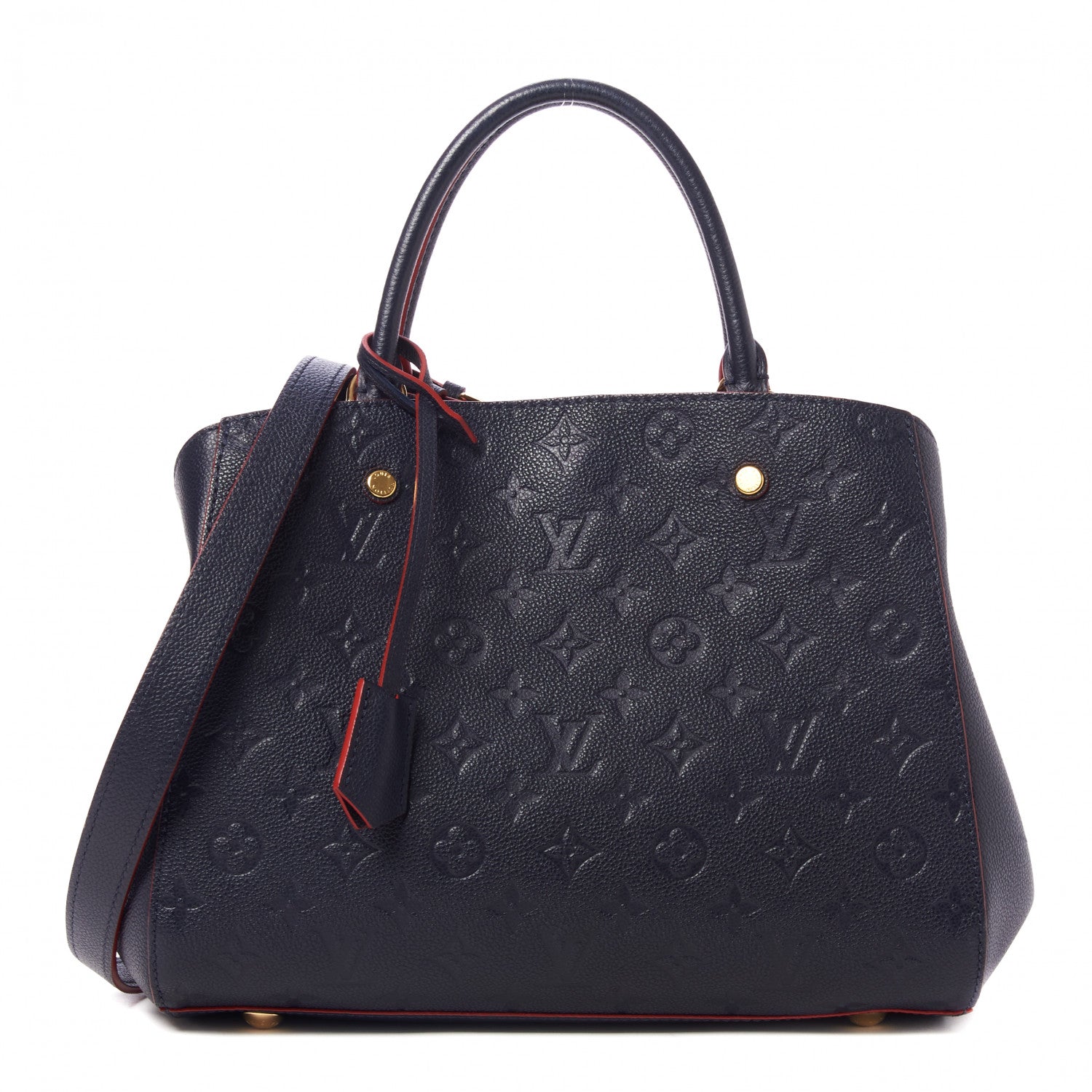 Louis Vuitton Empreinte Montaigne MM Marine Rouge 1 of 8