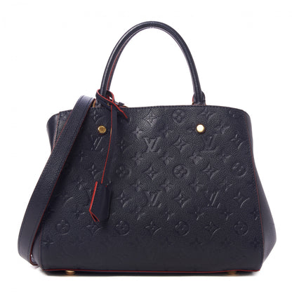 Louis Vuitton Empreinte Montaigne MM Marine Rouge 1 of 8
