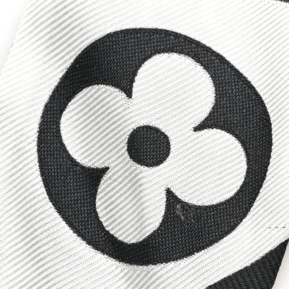 Louis Vuitton Silk Monogram Infinity BB Bandeau White Black 4 of 4
