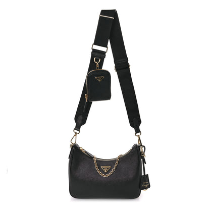 Prada Saffiano Lux Re-Edition 2005 Shoulder Bag Black 1 of 11