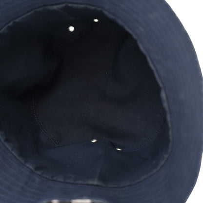 Christian Dior Polyester Cotton Oblique Teddy-D Brim Bucket Hat Blue 12 of 15